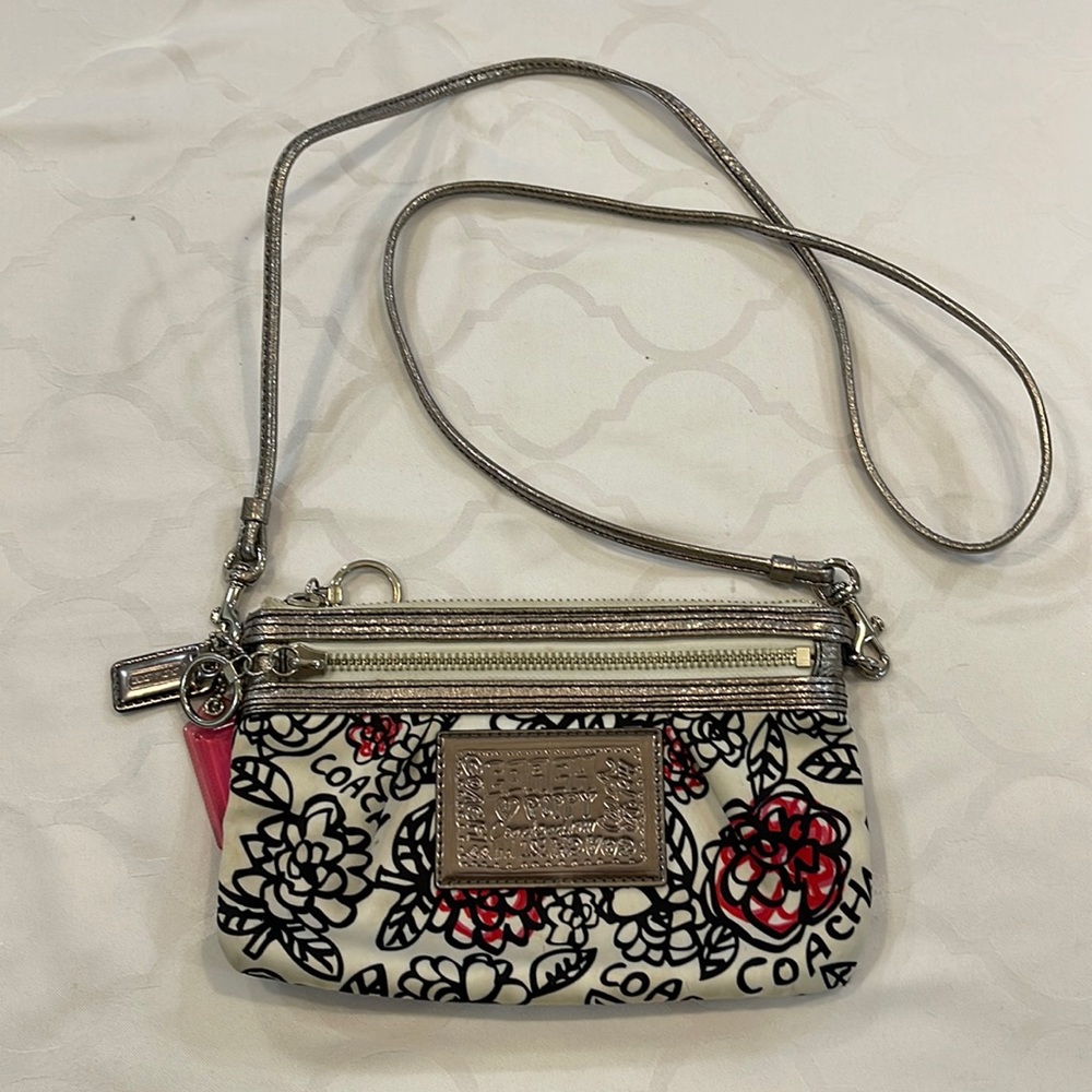 Flower Coach Swing Purse